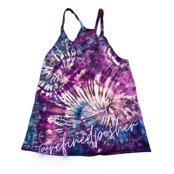 Free People Movement Hot Shot Mini Romper size XS NEW Blue Indigo Tie Dye - Picture 3 of 7